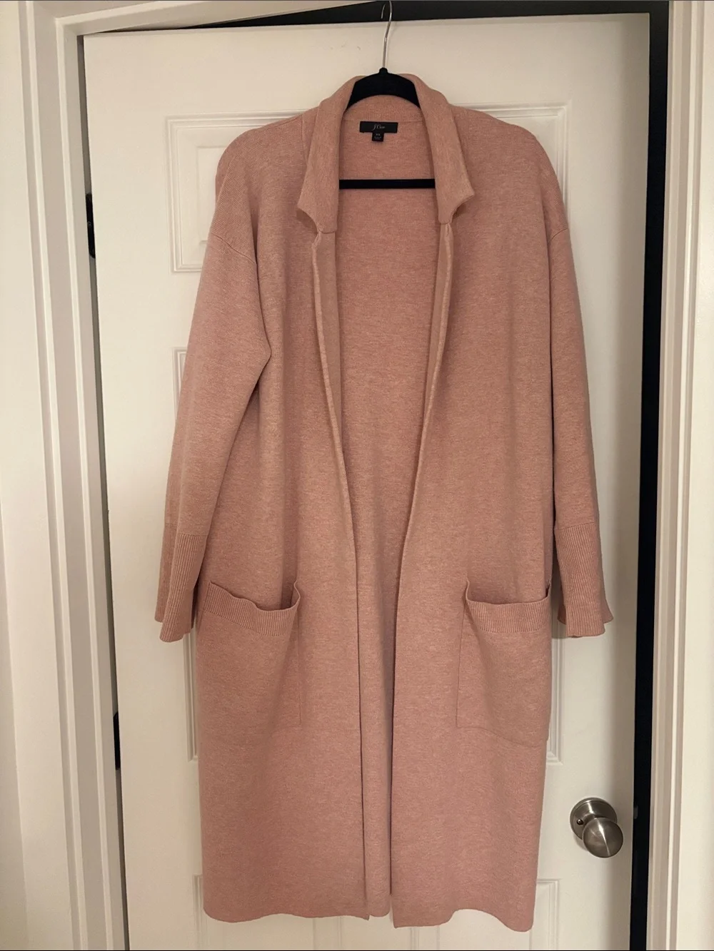 J.Crew Ella Long Sweater Blazer Pink
